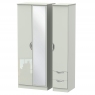 Derwent Tall 2 Drawer Mirrored Triple Robe