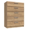 Waterfall 5 Drawer Chest