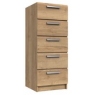 Waterfall 5 Drawer Narrow Chest