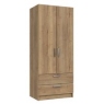 Waterfall 2 Door 2 Drawer Wardrobe