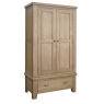 Paris 2 Door Wardrobe in Oak Finish