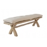 Paris Cross Leg Dining Bench Cushion Only