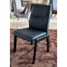 Stressless Mint Dining Chairs x 4 in Batick Atlantic Blue Leather and Black Frame