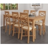 Newton Oak Finish 1.6m Extending Dining Table