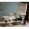 Stressless View Medium Chair & Footstool - Classic Base