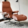 Stressless View Small Chair & Footstool - Signature Base