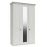 Altanta 3 Door Tall Mirrored Wardrobe