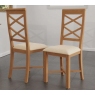 Newton Oak Finish Cross Back Dining Chair