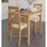 Newton Oak Finish Small Fixed Top Square Dining Table